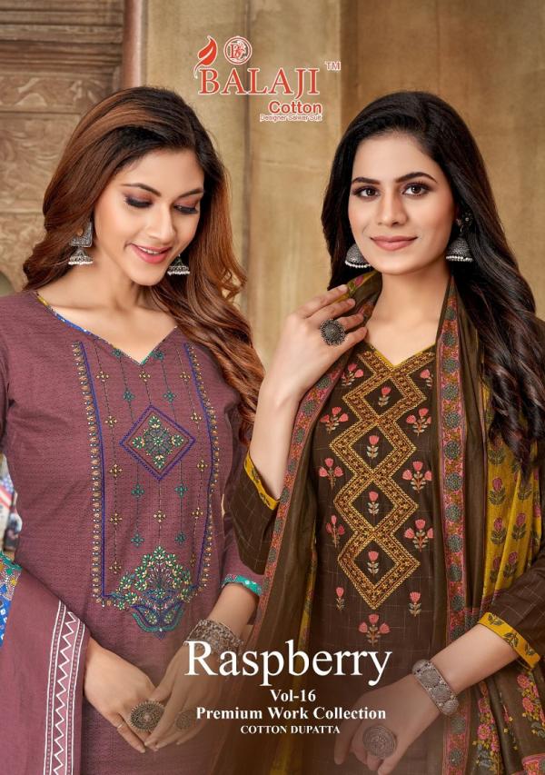 Balaji Raspberry Vol-16 – Embroidery Dress Material